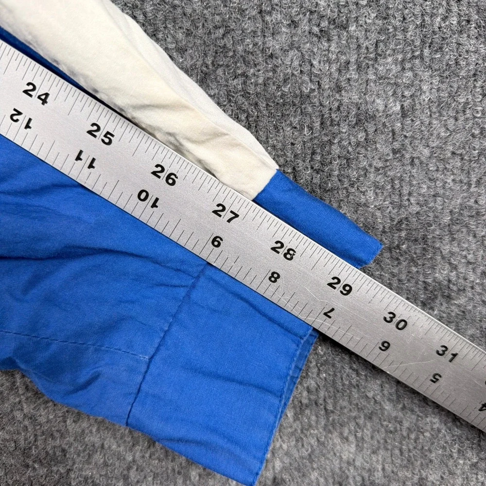Vintage McGregor Windbreaker Jacket Mens Medium Blue White Stowaway Hood